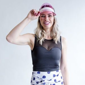 Black Kortni Jeane Netted Swimsuit Top